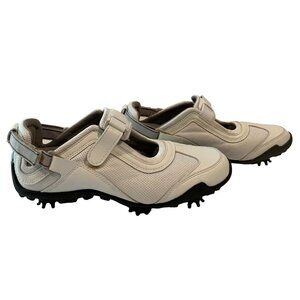 Footjoy LoPro Collection Womens 6M Soft Spike Golf Shoes White Leather Mesh
